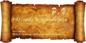 Püspök Viktória névjegykártya